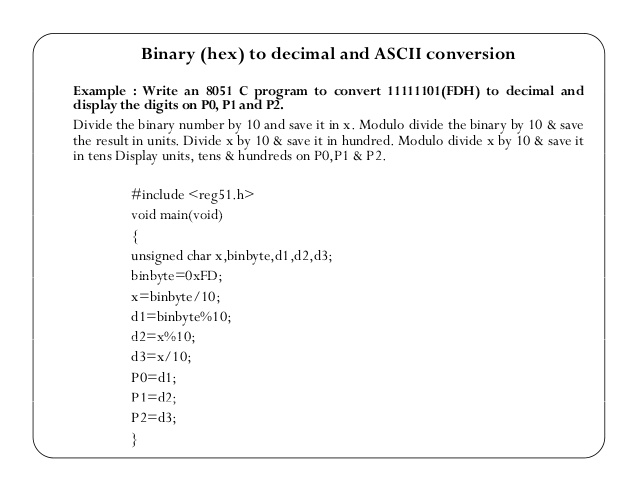 c program to convert ascii to bcd